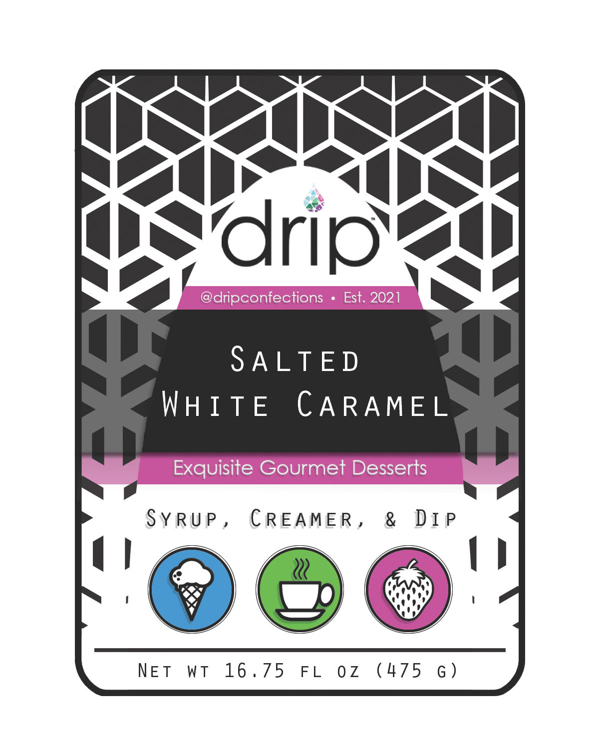 Salted White Caramel Syrup, Creamer, & Dip