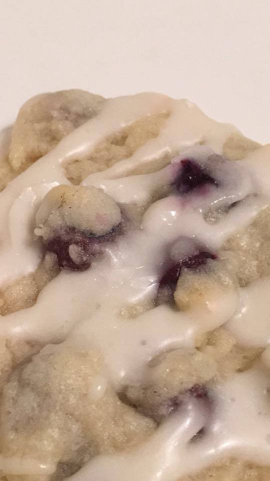Blueberry Cream Cheese with Lemon Glaze