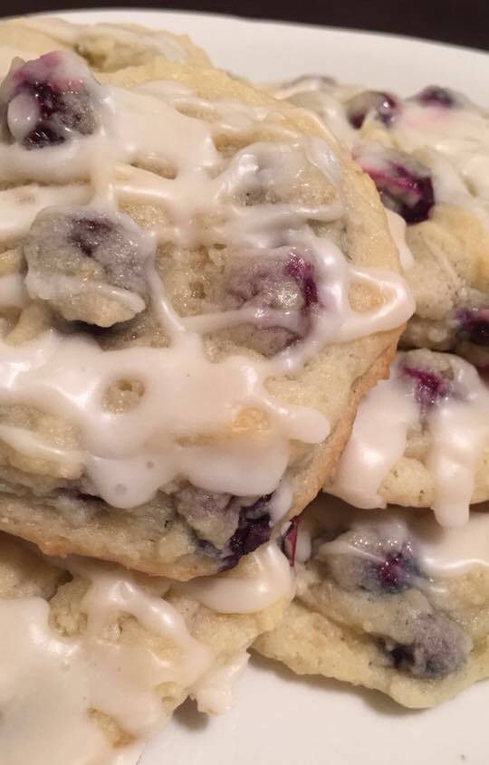 Blueberry Cream Cheese with Lemon Glaze