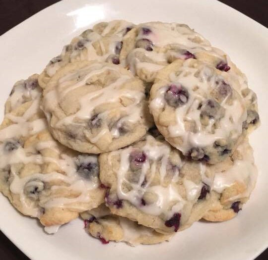 Blueberry Cream Cheese with Lemon Glaze