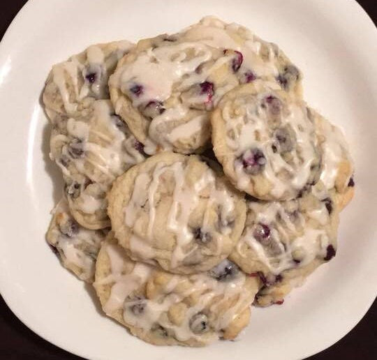 Blueberry Cream Cheese with Lemon Glaze
