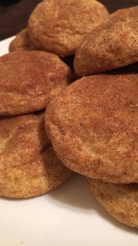 Cheesecake Stuffed Pumpkin Snickerdoodles