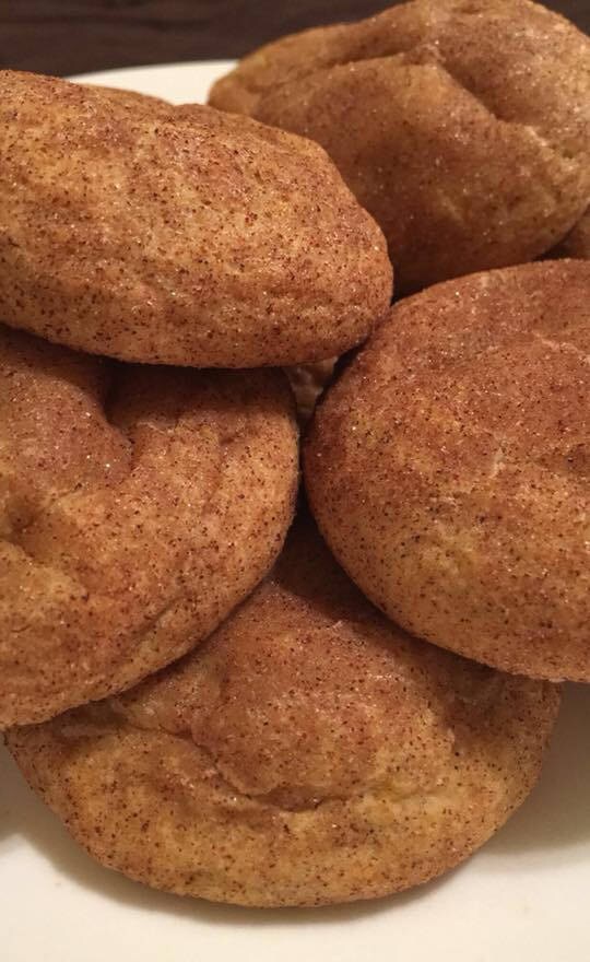 Cheesecake Stuffed Pumpkin Snickerdoodles