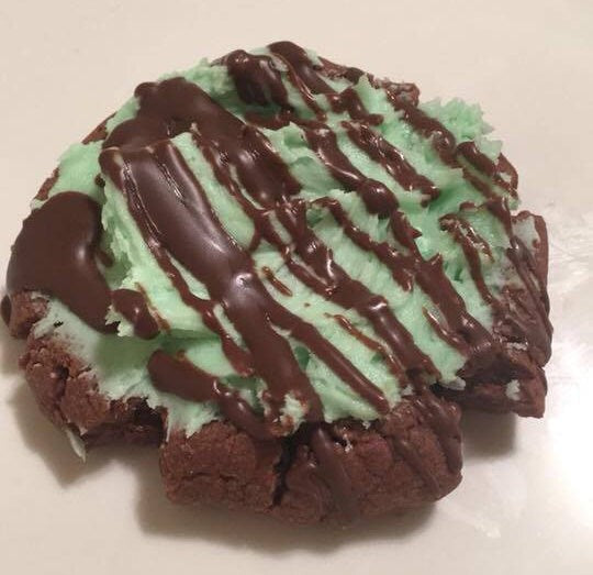 Mint Grasshopper Chocolate Sugar Cookies