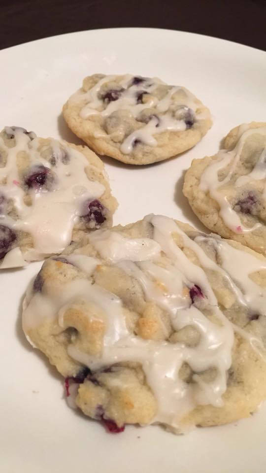 Blueberry Cream Cheese with Lemon Glaze