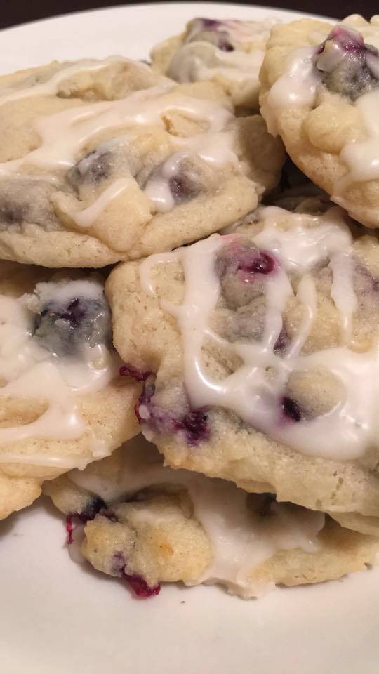 Blueberry Cream Cheese with Lemon Glaze