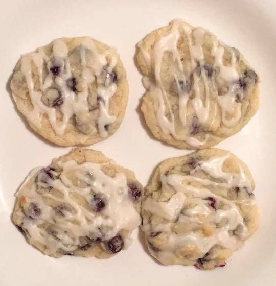 Blueberry Cream Cheese with Lemon Glaze