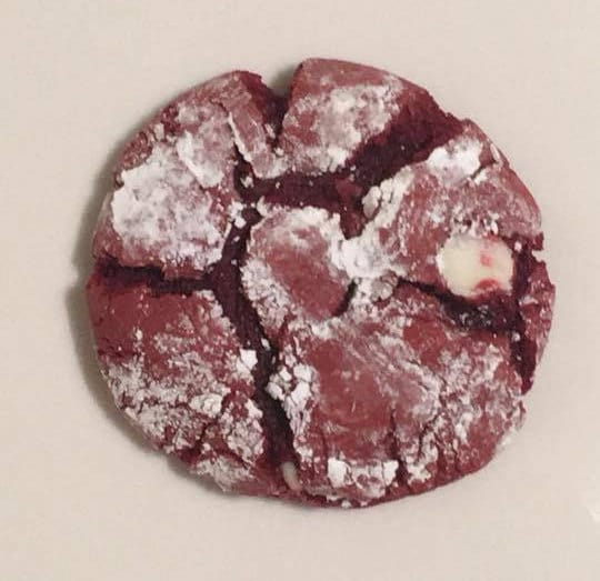 Red Velvet Crinkle Cookies