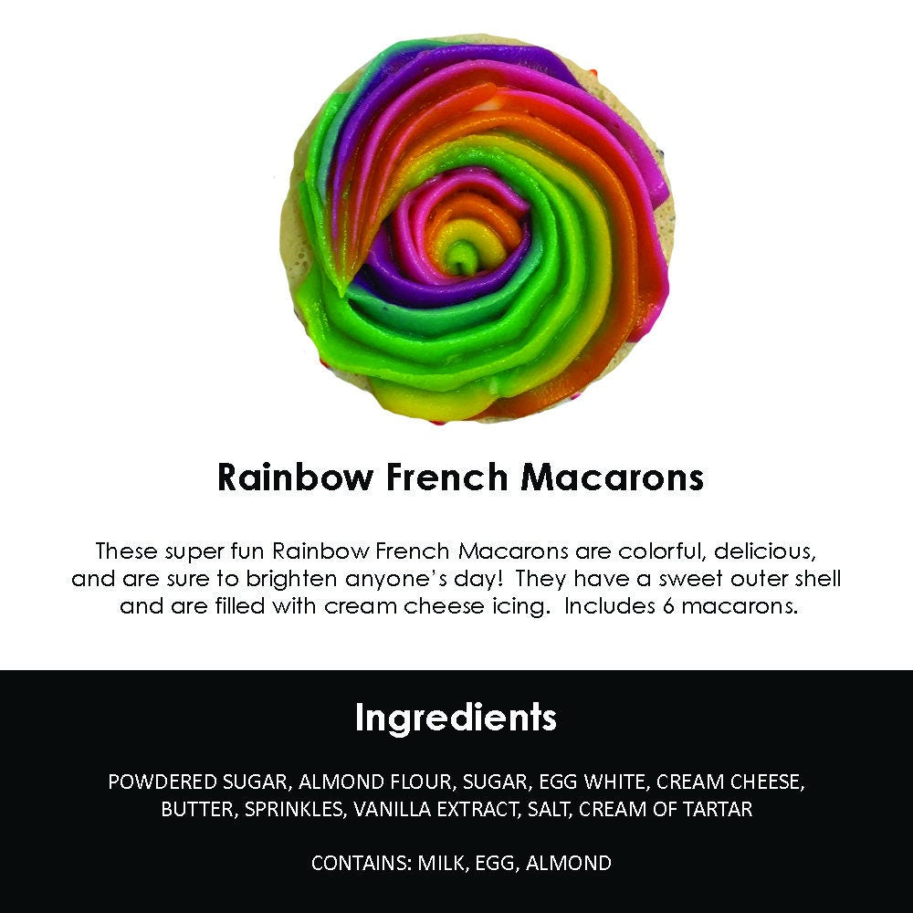 Rainbow French Macarons